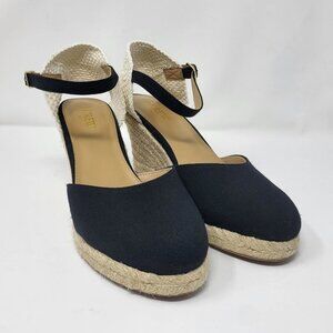 J.CREW Ankle-strap Espadrille Wedges Heels Shoes Size 8
